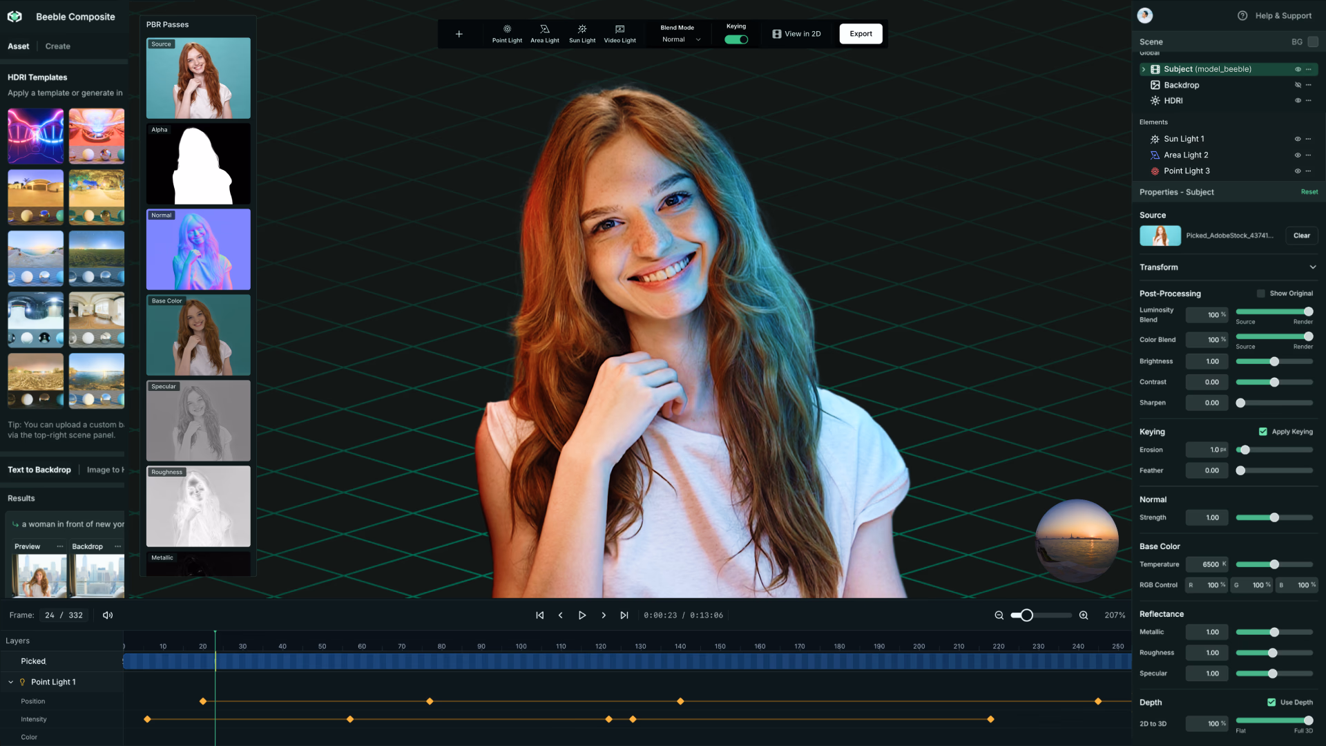 Beeble Studio running locally on GPU with 4K relighting and on-prem security