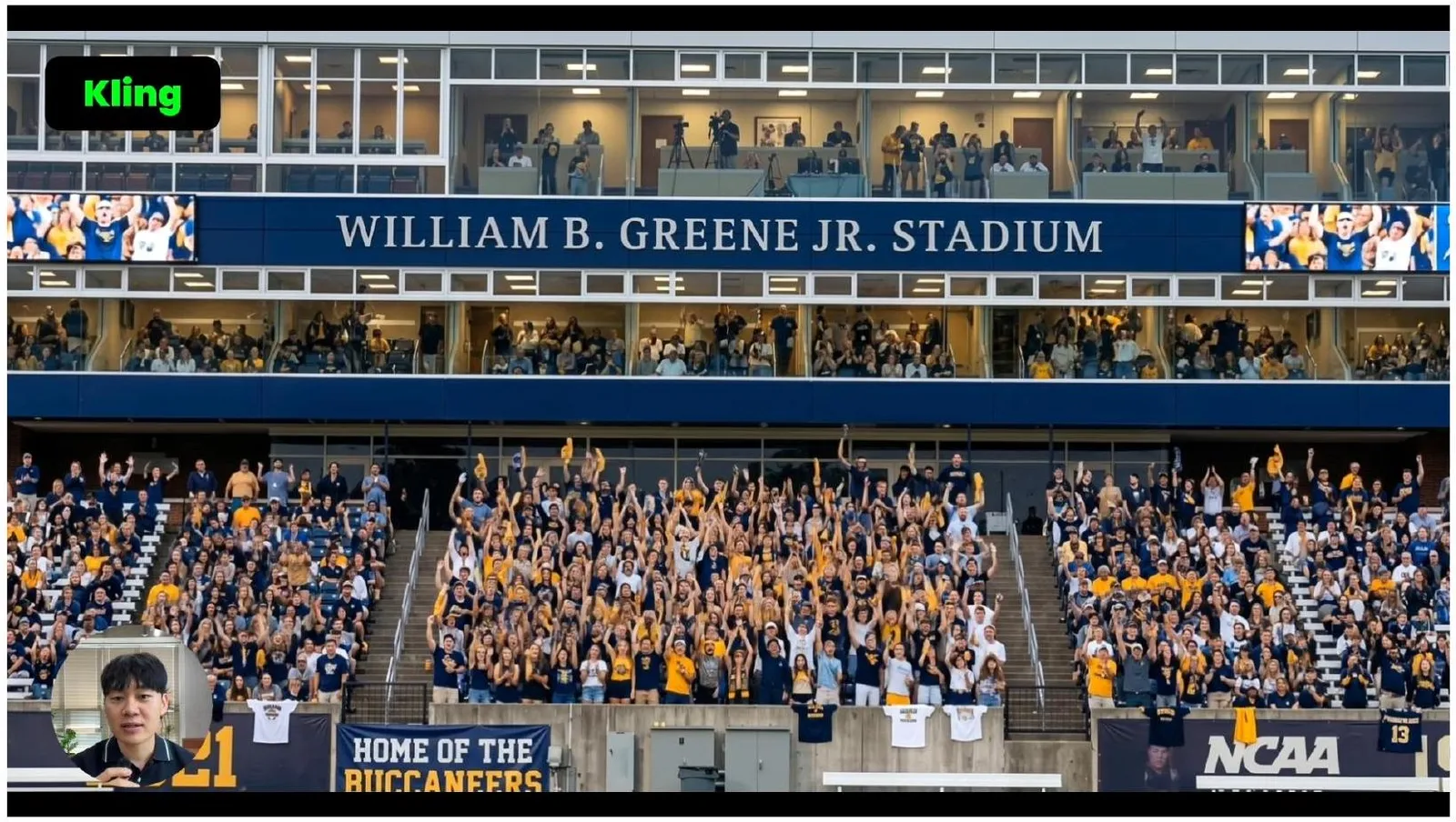 The empty stadium transformed into a packed, energy-filled venue